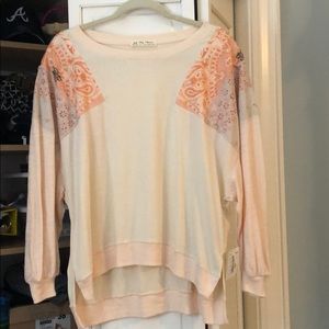 We the Free Alabaster Combo Top